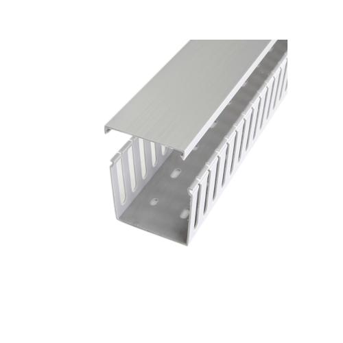 StarTech.com 3x3in Open Slot Wiring Cable Raceway Duct with Cover, Server Rack Cable Management, Cable Cover Duct, Cord Hider / Organizer, PVC Cable Manager - TAA Compliant