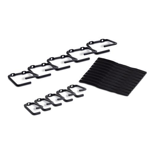 APC NetShelter Cable Management, Rings, Set of 5 small and 5 large, Black