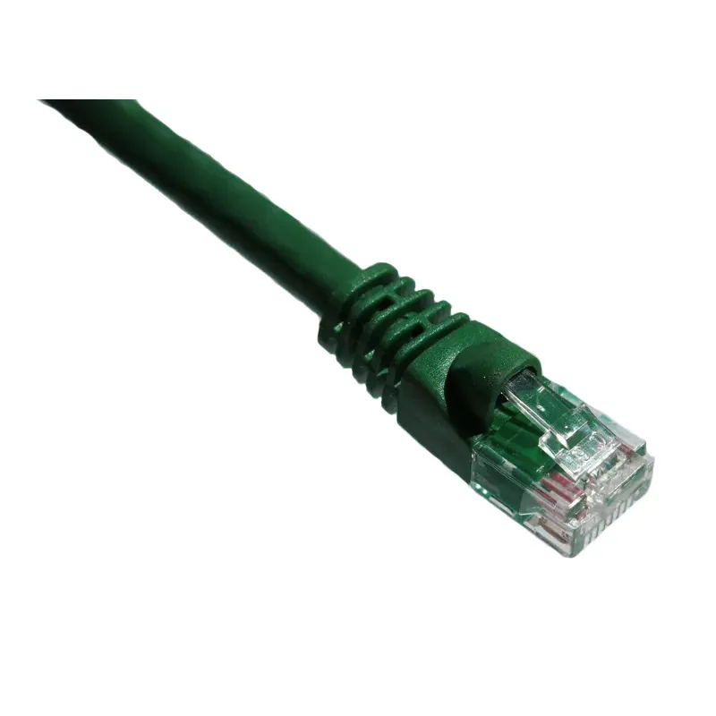 10Ft Cat6A 650Mhz Patch Cable Molded Boot (Green)