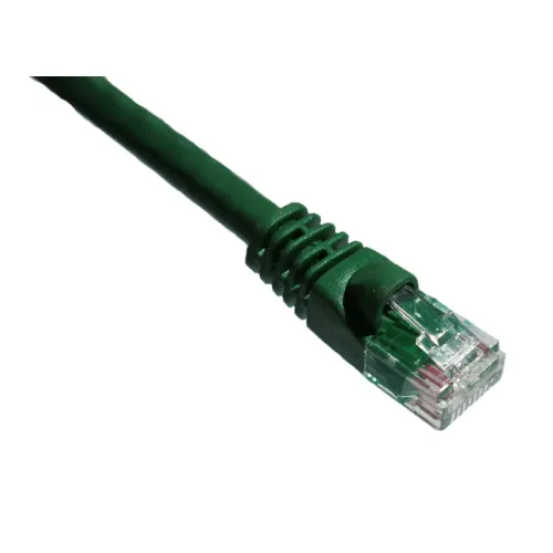 10Ft Cat6A 650Mhz Patch Cable Molded Boot (Green)