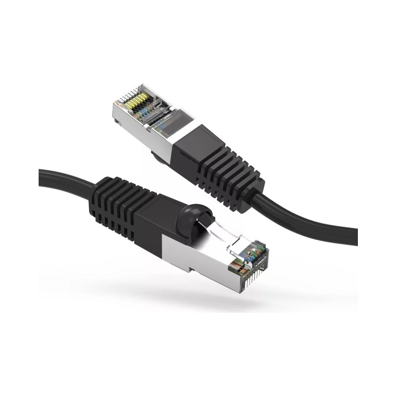 Axiom 6Ft Cat6 550Mhz S/Ftp Shielded Patch Cbl Molded Boot Blk