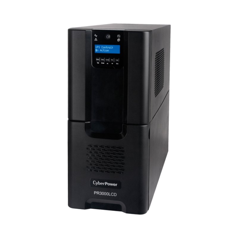 CyberPower PR3000LCD uninterruptible power supply (UPS) 3 kVA 2700 W 10 AC outlet(s)