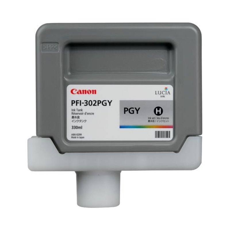 Pfi-302Pgy Photo Gray Ink Tank 330Ml For Ipf8100/9100 No Returns