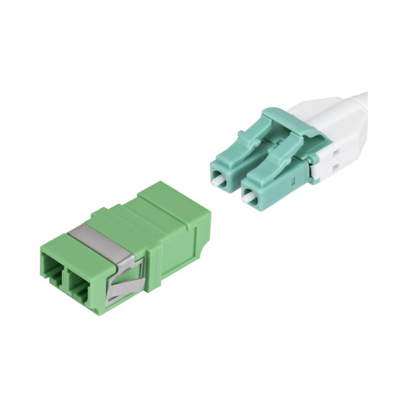 StarTech.com LC to LC Coupler 10 Pack, OS2 Single Mode SC Footprint LC Fiber Optic Coupler without Flange, LC/APC Duplex Adapter