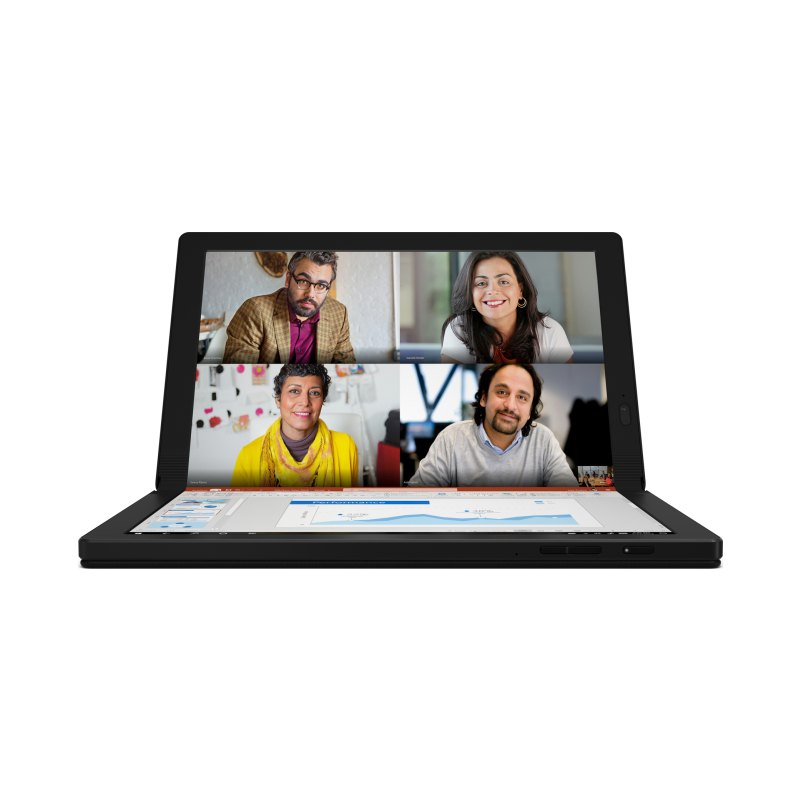 Lenovo ThinkPad X1 Fold Gen 1 Hybrid (2-in-1) 33.8 cm (13.3") Touchscreen 8 GB LPDDR4x-SDRAM 256 GB SSD Wi-Fi 6 (802.11ax) Windows 11 Pro Black