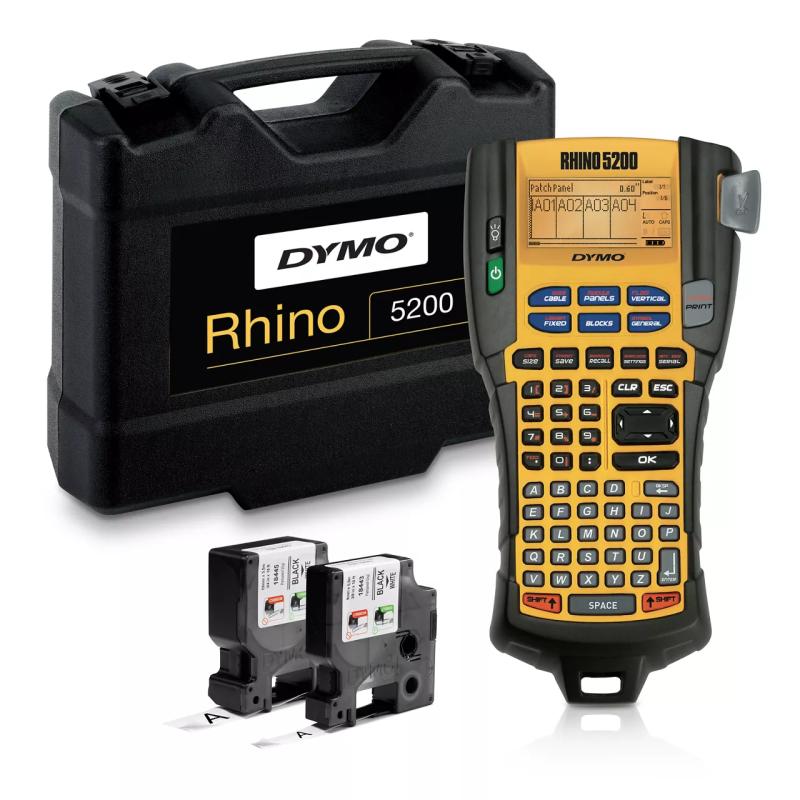 DYMO RHINO 5200 imprimante pour étiquettes Transfert thermique 180 x 180 DPI 10 mm/sec Indonésien ABC