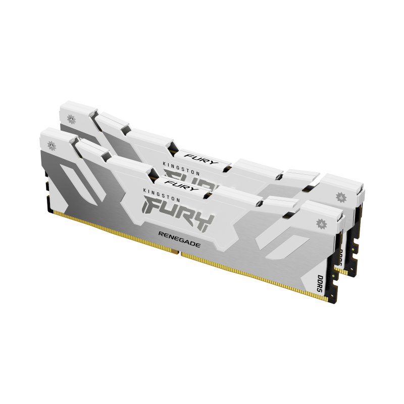 Kingston Technology FURY 64 Go 6400 MT/s DDR5 CL32 DIMM (kit de 2) Renegade White XMP