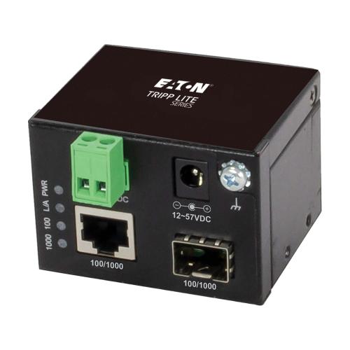 Unmgd Ind Medcvrtr Rj45/Sfp Dc