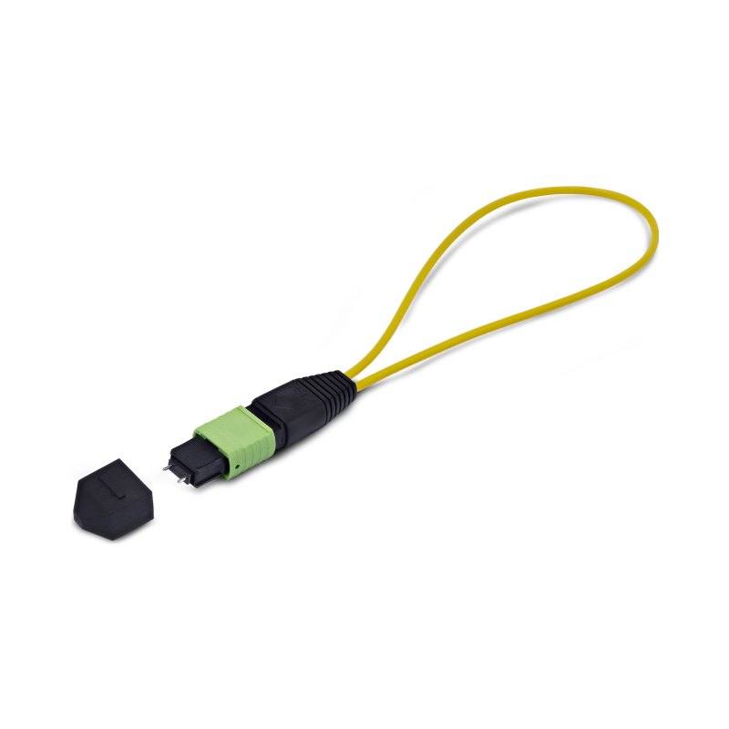 StarTech.com Module Loopback MPO, Adaptateur de Bouclage Fibre Optique Monomode 9/125 MPO-12 Mâle, Testeur Loopback MPO/MTP-APC, Testeur de Bouclage MPO Mâle