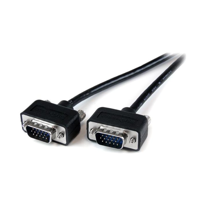 StarTech.com 6 ft Coax Low Profile High Resolution Monitor VGA Cable HD15 M/M