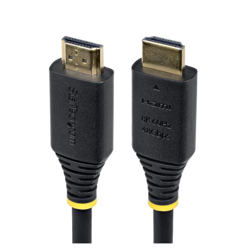 StarTech.com 10ft (3m) Certified Ultra High Speed HDMI Cable, 8K 60Hz/4K 120Hz, HDMI 2.1 Cable with HDR10+ / eARC, 48Gbps, 8K HDMI Cord for Monitor/TV/Display, Flexible TPE Jacket