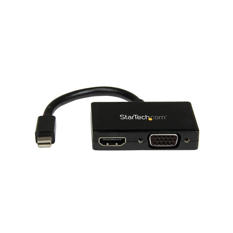 StarTech.com Adaptateur audio / vidéo de voyage - Convertisseur 2-en-1 Mini DisplayPort vers HDMI ou VGA