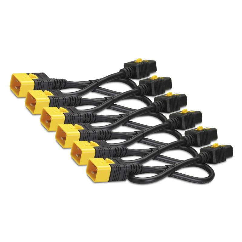 Power Cord Kit 6 Ea Locking C19 To C20 1.2M 4Ft Red