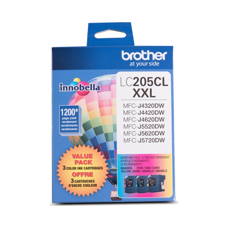 Brother LC-2053PKS cartouche d'encre 3 pièce(s) Original Rendement extra (super) élevé Cyan, Magenta, Jaune