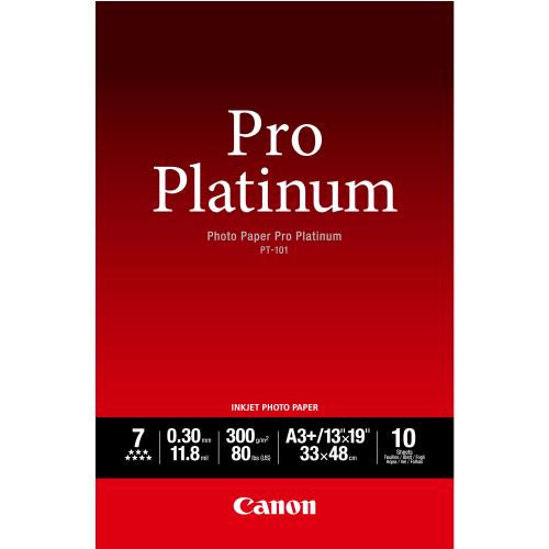 Canon PT-101 Pro Platinum Photo Paper A3 Plus - 10 Sheets