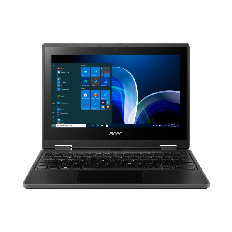 Acer TravelMate TMB311R-32-C31R Intel® Celeron® N N5100 Hybrid (2-in-1) 29.5 cm (11.6") Touchscreen HD 4 GB DDR4-SDRAM 128 GB Flash Wi-Fi 6 (802.11ax) Windows 10 Pro English Black