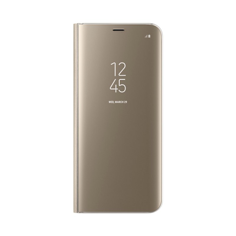 Samsung Clear View coque de protection pour téléphones portables 15,8 cm (6.2") Folio porte carte Or