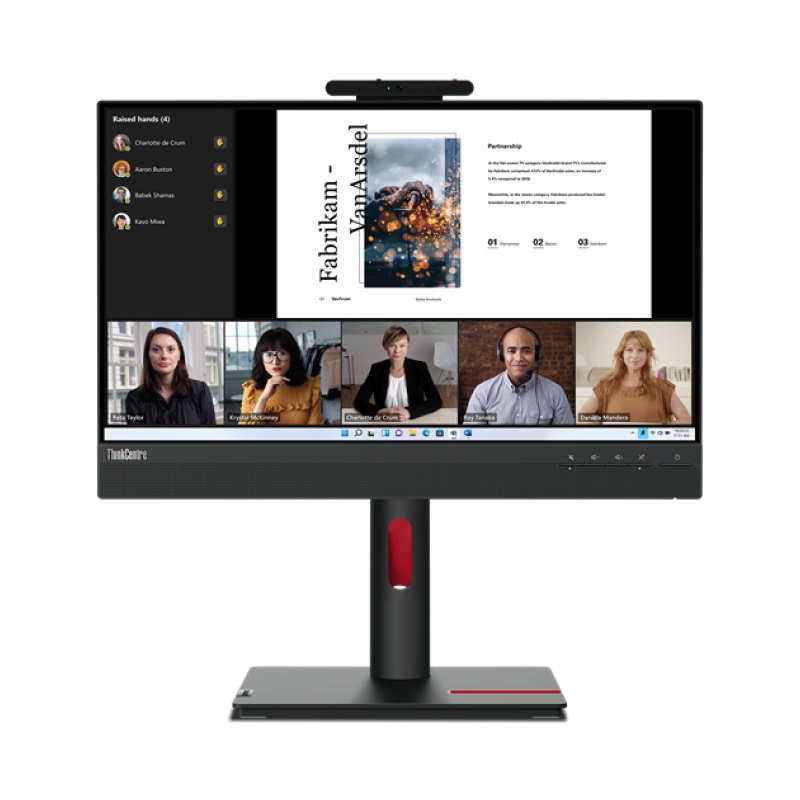 Lenovo ThinkCentre Tiny-In-One 22 computer monitor 54.6 cm (21.5") 1920 x 1080 pixels Full HD LED Touchscreen Black