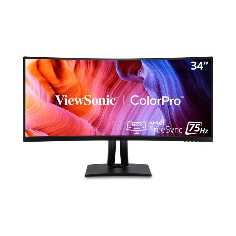 Viewsonic VP3456A computer monitor 86.4 cm (34") 3440 x 1440 pixels UltraWide Quad HD LED Black