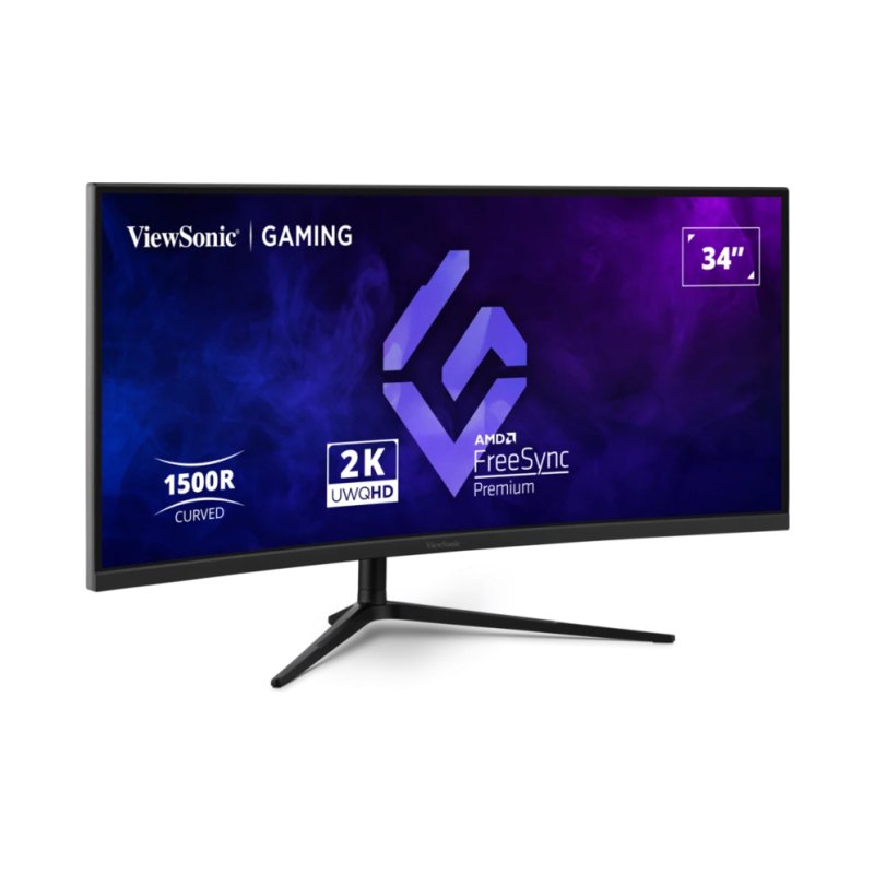 Viewsonic VX3418C-2K computer monitor 86.4 cm (34") 3440 x 1440 pixels UltraWide Quad HD Black