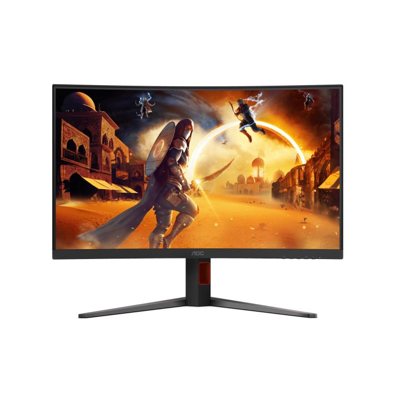 AOC G4 CQ32G4 écran plat de PC 80 cm (31.5") 2560 x 1440 pixels Quad HD LED Noir, Rouge