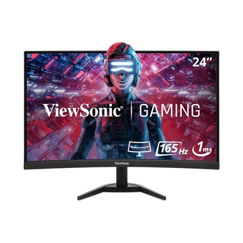 Viewsonic VX Series VX2418C computer monitor 61 cm (24") 1920 x 1080 pixels LCD Black