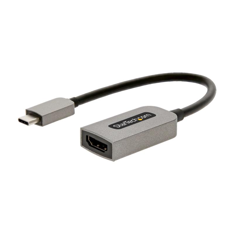StarTech.com Adaptateur USB-C vers HDMI, Vidéo 4K 60 Hz, HDR10, Dongle USB-C vers HDMI pour Moniteur, Compatible USB4 / Thunderbolt