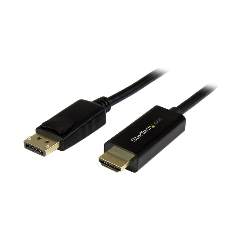 StarTech.com Câble DisplayPort vers HDMI 2m - 4K 30Hz - Adaptateur DP vers HDMI - Convertisseur pour Moniteur DP 1.2 à HDMI - Connecteur DP à Verrouillage - Cordon Passif DP vers HDMI