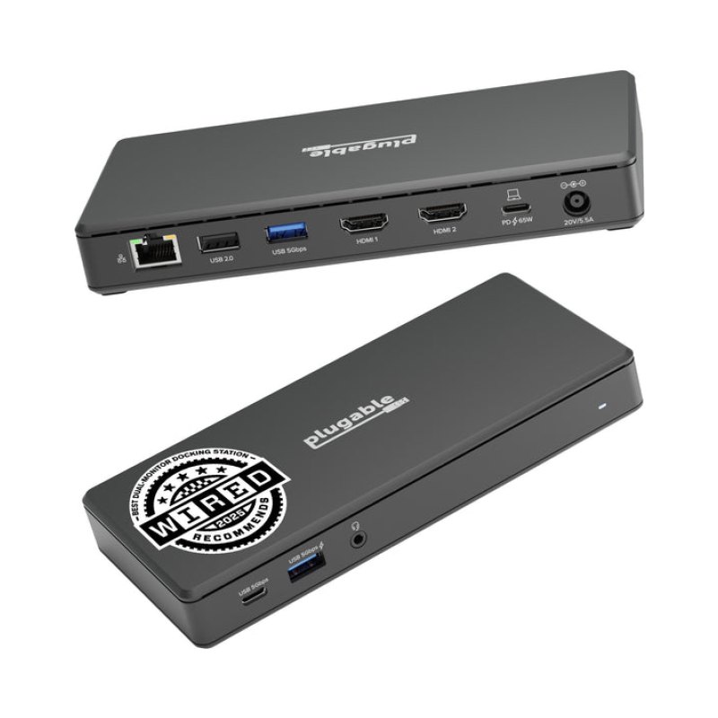Plugable Technologies UD-MSTH2 laptop dock/port replicator Wired USB 3.2 Gen 2 (3.1 Gen 2) Type-C Black