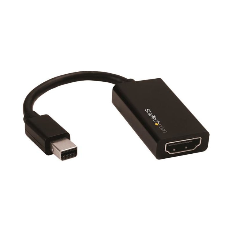 StarTech.com Mini DisplayPort to HDMI Adapter - Active mDP 1.4 to HDMI 2.0 Video Converter - 4K 60Hz - Mini DP or Thunderbolt 1/2 Mac/PC to HDMI Monitor/TV/Display - mDP to HDMI Dongle