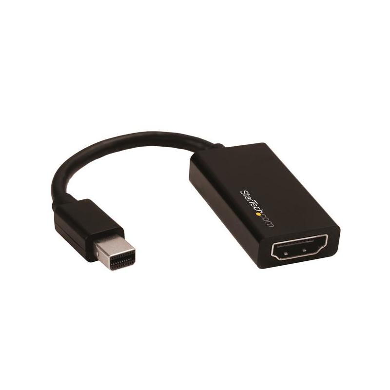 StarTech.com Mini DisplayPort to HDMI Adapter - Active mDP 1.4 to HDMI 2.0 Video Converter - 4K 60Hz - Mini DP or Thunderbolt 1/2 Mac/PC to HDMI Monitor/TV/Display - mDP to HDMI Dongle