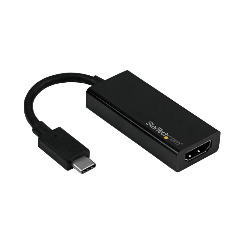 StarTech.com Adaptateur USB C vers HDMI - Convertisseur USB Type C vers HDMI - Compatible Thunderbolt 3 - 4K 60 Hz - Noir