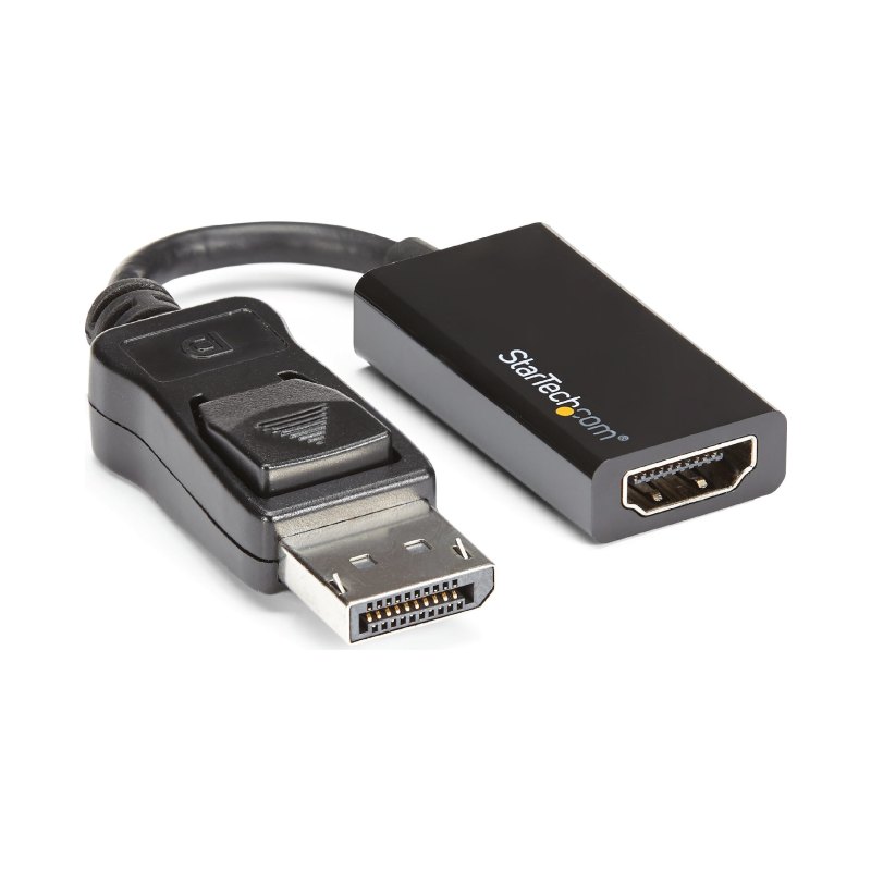 StarTech.com Adaptateur DisplayPort vers HDMI - Convertisseur Vidéo 4K 60Hz Active DP 1.4 vers HDMI 2.0 - Dongle Adaptateur de Câble DP vers HDMI pour Moniteur/TV/Écran - Connecteur DP Verrouillable