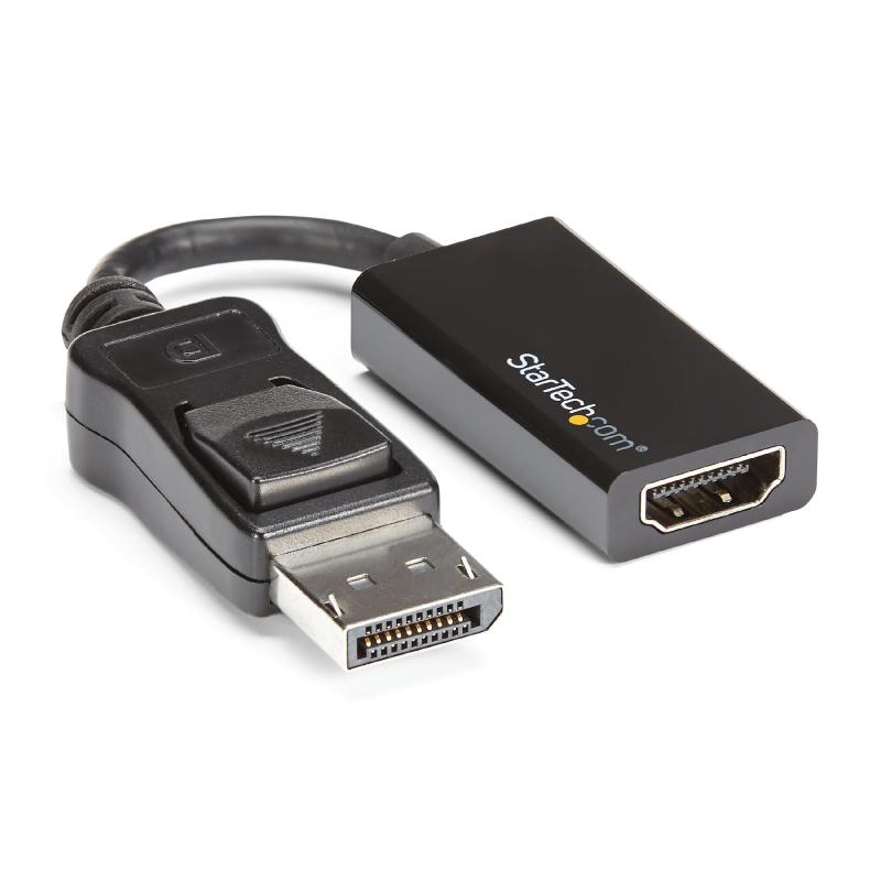 StarTech.com Adaptateur DisplayPort vers HDMI - Convertisseur Vidéo 4K 60Hz Active DP 1.4 vers HDMI 2.0 - Dongle Adaptateur de Câble DP vers HDMI pour Moniteur/TV/Écran - Connecteur DP Verrouillable