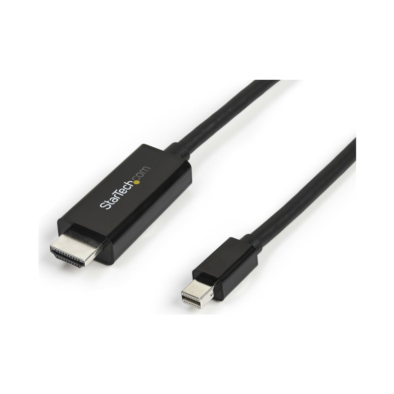 StarTech.com 10ft (3m) Mini DisplayPort to HDMI Cable - 4K 30Hz Video - mDP to HDMI Adapter Cable - Mini DP or Thunderbolt 1/2 Mac/PC to HDMI Monitor/Display - mDP to HDMI Converter Cord