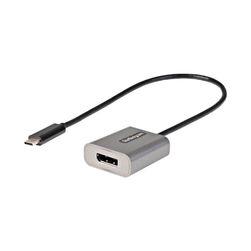 StarTech.com Adaptateur USB C vers DisplayPort - Dongle USB-C 8K/4K 60Hz vers DisplayPort 1.4 - Convertisseur Graphique USB Type-C vers Écran DP - Compatible Thunderbolt 3 - Câble Intégré 30cm