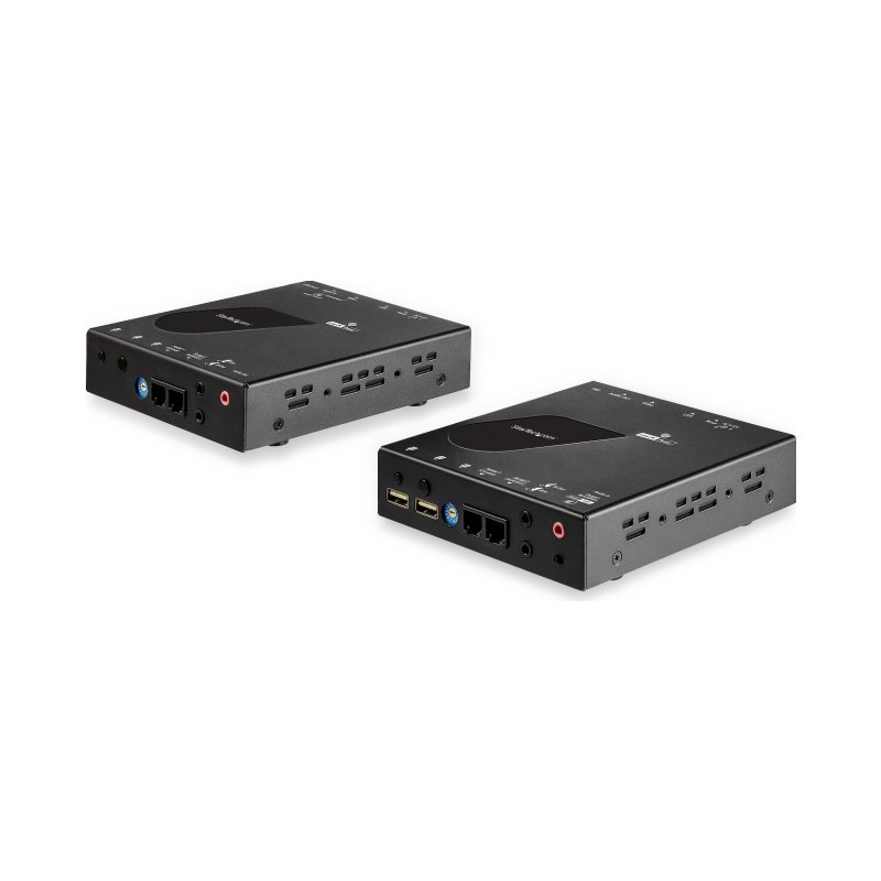 StarTech.com Rallonge KVM HDMI via Réseau IP - 4K 30Hz HDMI 2.0 et USB sur Réseau Local IP ou Câble Ethernet Cat5e/Cat6 (100m) - Kit d'Extension émetteur/Récepteur pour Switch/Console KVM à Distance