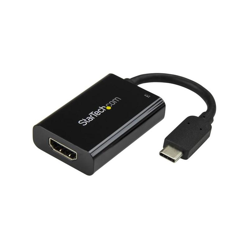 StarTech.com Adaptateur vidéo USB-C vers HDMI 4K 60 Hz avec USB Power Delivery 60 W