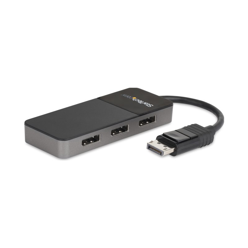 StarTech.com 3-Port DisplayPort 1.4 Splitter, DisplayPort to 3x DP Multi-Monitor Adapter, Triple 4K Computer MST Hub, USB Bus-Powered - Windows Only
