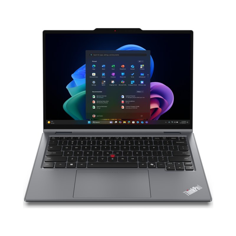 Lenovo ThinkPad X1 2-in-1 Gen 11 Aura Edition Copilot+ PC Intel Core Ultra 7 365 Hybrid (2-in-1) 35.6 cm (14") Touchscreen WUXGA 32 GB LPDDR5x-SDRAM 512 GB SSD Wi-Fi 7 (802.11be) Windows 11 Pro English Grey