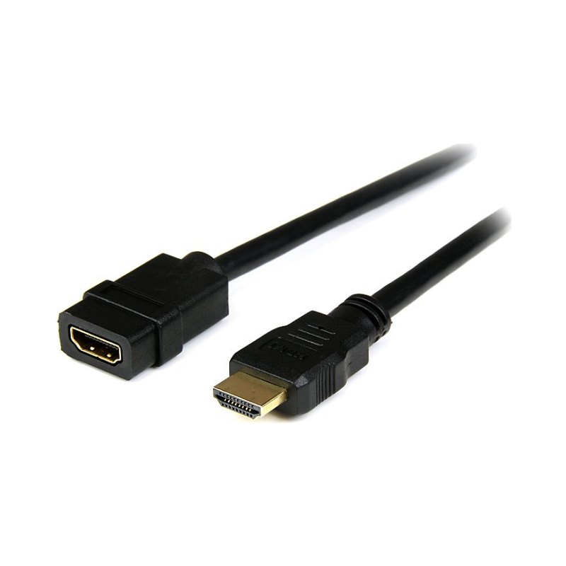 StarTech.com Rallonge HDMI 2m - Câble HDMI Mâle vers Femelle - Rallonge de Câble HDMI 4K - Câble HDMI UHD 4K 30Hz avec Ethernet M/F - Câble HDMI 1.4 Haut Débit - Rallonge de Cordon HDMI