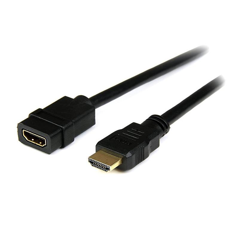 StarTech.com Rallonge HDMI 2m - Câble HDMI Mâle vers Femelle - Rallonge de Câble HDMI 4K - Câble HDMI UHD 4K 30Hz avec Ethernet M/F - Câble HDMI 1.4 Haut Débit - Rallonge de Cordon HDMI