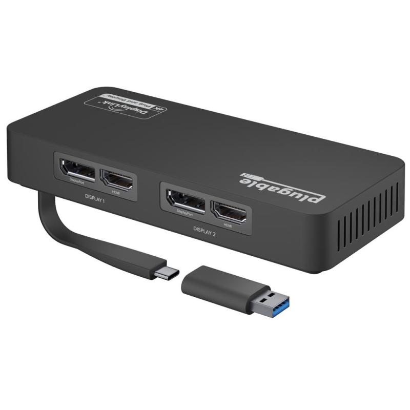 Plugable Technologies USBC-6950U adaptateur graphique USB 3840 x 2160 pixels Noir