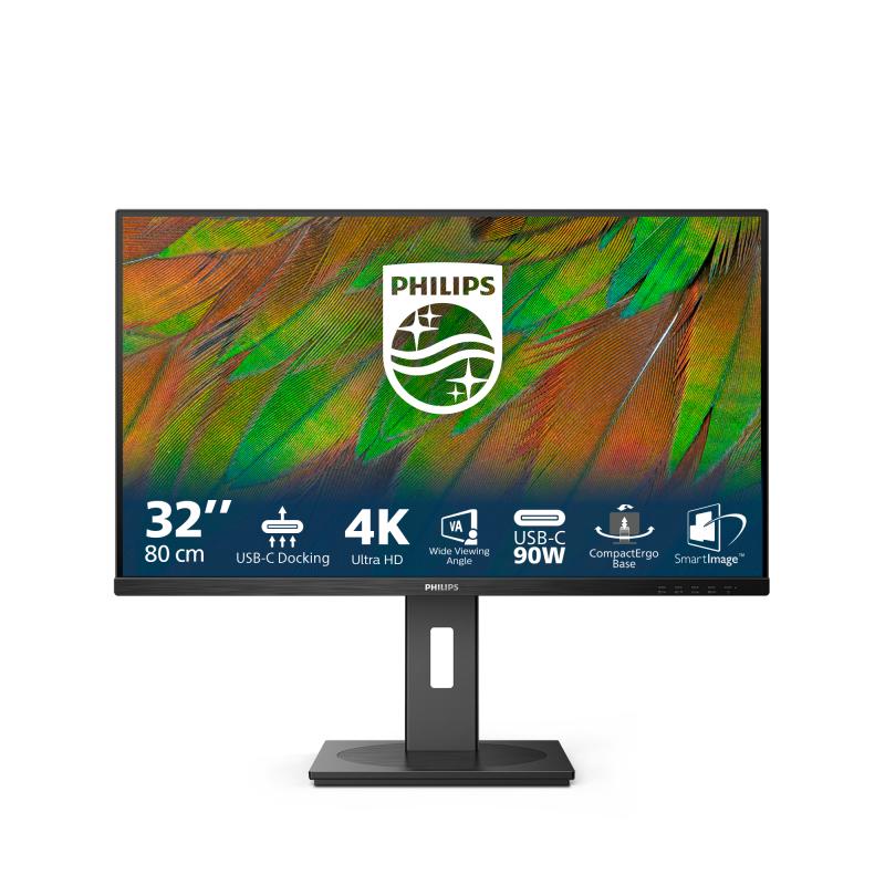 Philips 3000 series 32B1U3900/27 écran plat de PC 80 cm (31.5") 3840 x 2160 pixels 4K Ultra HD LCD Noir