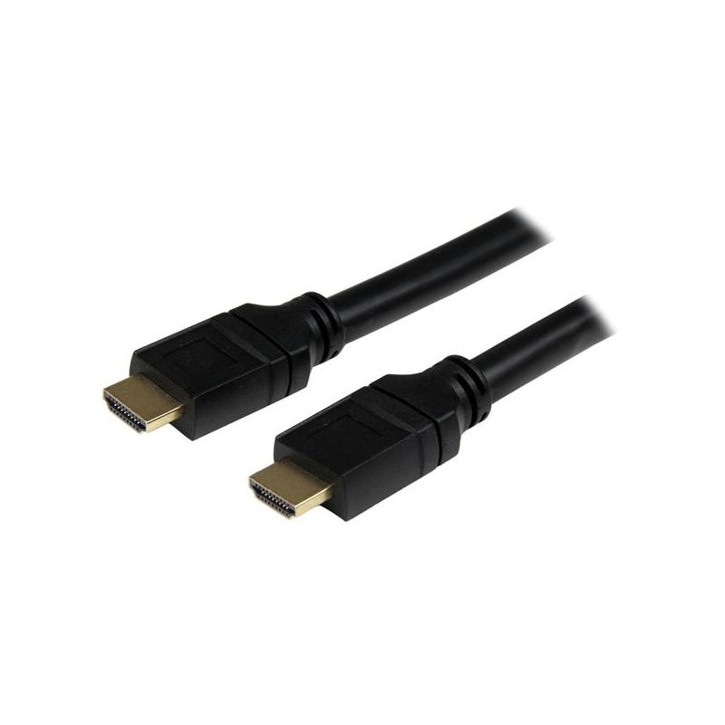 StarTech.com 25ft (7.5m) Plenum Rated HDMI Cable, 4K High Speed Long HDMI Cord w/ Ethernet, 4K30Hz UHD, 10.2 Gbps, HDCP 1.4, In Wall Plenum HDMI 1.4 Display Cable, HDMI Computer to TV Cable