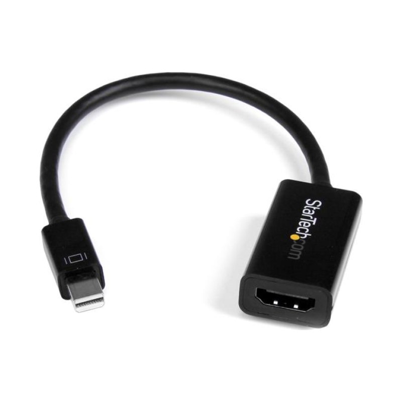 StarTech.com Adaptateur mini DisplayPort vers HDMI - Dongle Convertisseur Adaptateur d'Écran mDP 1.2 vers HDMI - pour Ultrabook/Ordinateur Portable – 4K à 30 Hz - Noir