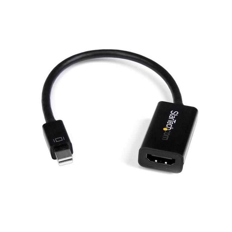 StarTech.com Adaptateur mini DisplayPort vers HDMI - Dongle Convertisseur Adaptateur d'Écran mDP 1.2 vers HDMI - pour Ultrabook/Ordinateur Portable – 4K à 30 Hz - Noir