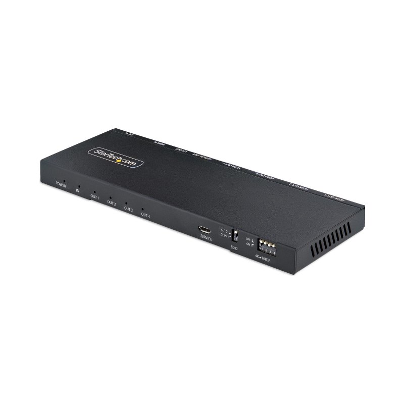 StarTech.com Splitter HDMI 4 Ports - Répartiteur HDMI 4K 60Hz avec Scaler Intégré - Répartiteur HDMI 1 Entrée 4 Sorties - Splitter HDMI 1080p PC - Port Optique 3.5mm