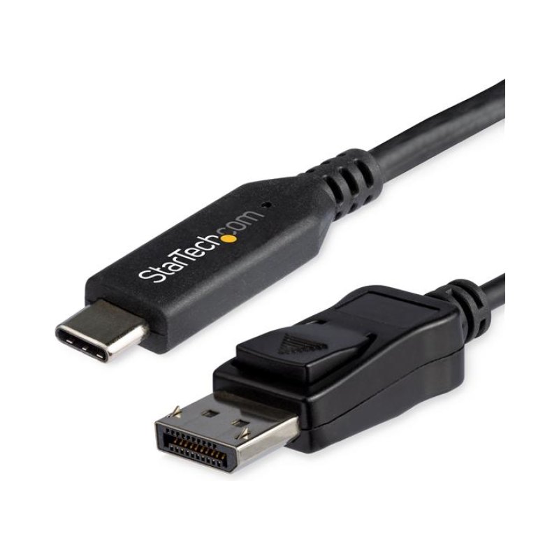 StarTech.com Câble USB-C vers DisplayPort 1.4 de 1,8m - Câble Adaptateur Vidéo 4K/5K/8K USB Type-C vers DP 1.4 Alt Mode - HBR3/HDR/DSC - Câble d'Écran DP 8K 60Hz pour USB-C/Thunderbolt 3