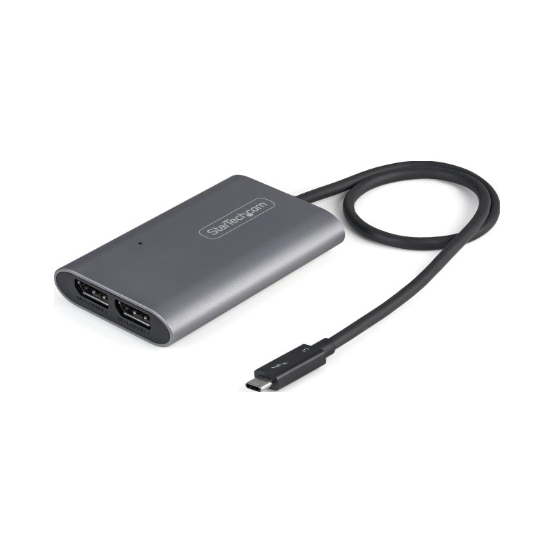 StarTech.com Adaptateur Thunderbolt vers Dual DisplayPort DP 1.4 - Adaptateur Thunderbolt vers Double 4K 60Hz DP ou Single Vidéo 8K/5K - TB vers Double Écran DisplayPort - Mac/Windows